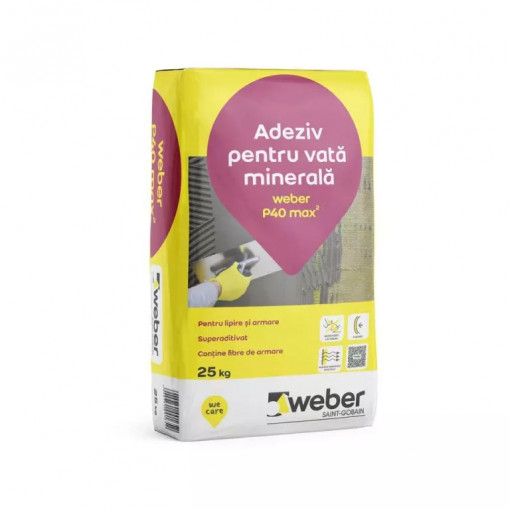 Adeziv/masa spaclu vata minerala Weber P40, 25kg