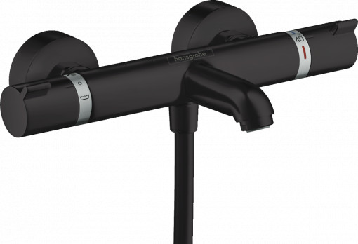 Baterie cada termostatica Hansgrohe ECOSTAT COMFORT, negru mat