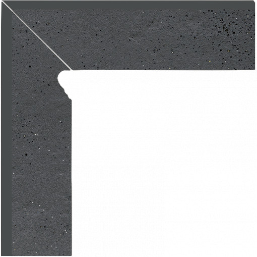 Plinta Klinker treapta Paradyz Semir grafit 2 elemente-lewy 8.1x30 cm
