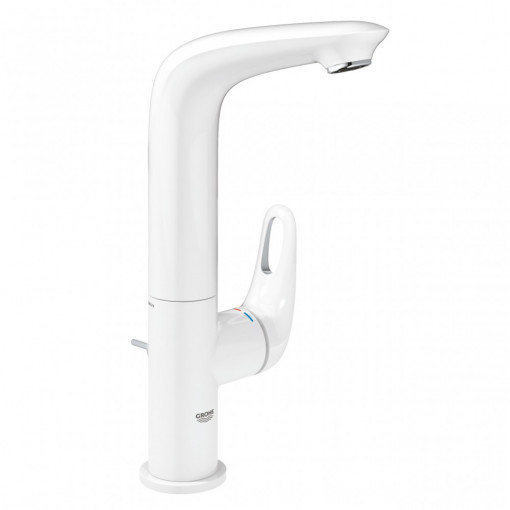 Baterie lavoar Grohe Eurostyle New L cu maner loop, alba