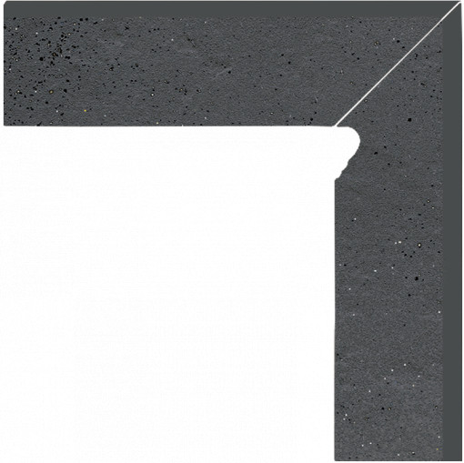 Plinta Klinker treapta Paradyz Semir grafit 2 elemente-prawy 8.1x30 cm