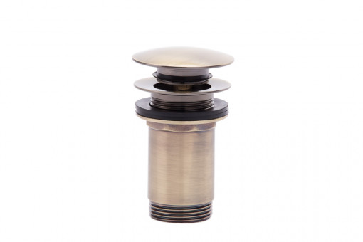 Ventil lavoar click-clack FDESIGN Kleome, cu preaplin, bronz