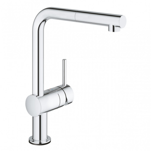 Baterie bucatarie electronica Grohe Minta Touch dus extractabil, crom