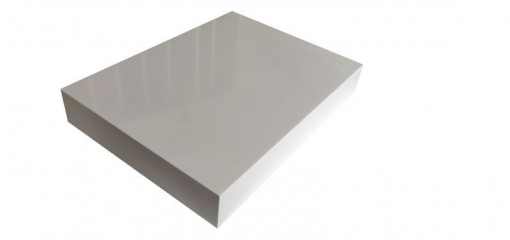 Blat vopsit pentru lavoar 80x45cm, Alb lucios