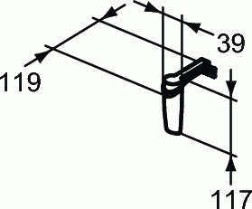 Aplica Ideal Standard Sabrina led 1x3W crom - Img 3