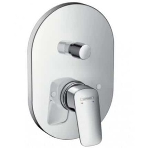 Baterie incastrata cada/dus Hansgrohe Logis, crom - Img 3
