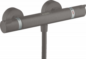 Baterie termostatata dus Hansgrohe Ecostat Comfort negru - crom periat