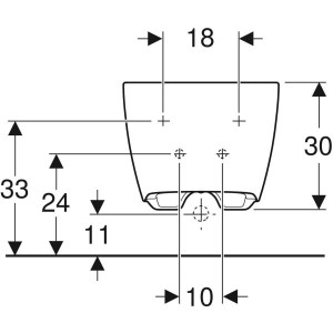 BIDEU ONE SUSPENDAT 54X37 CU FIXARE COMPLET ASCUNSA - Img 3