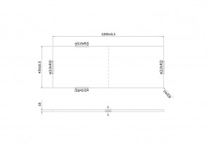 Blat pentru mobilier Cersanit Larga 120 cm, alb - Img 2