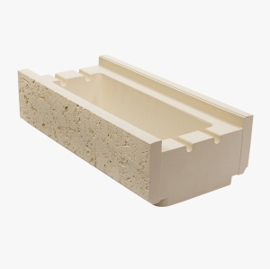 Boltar din beton pentru gard Star Stone Venus Block 40x20x10 cm, smoke