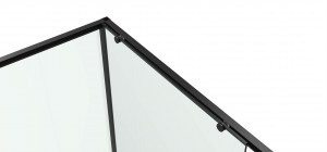 Cabina dus patrata Belform Infinity, usi culisante, 80x80 cm, negru - Img 3