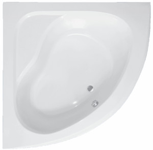Cada baie de colt Belform Dahlia, acril, 150x150 cm