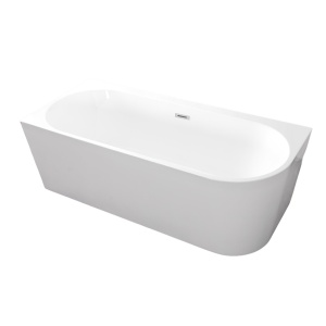 Cada baie freestanding Sanotechnik Solva montaj colt, acril, 180x80 cm