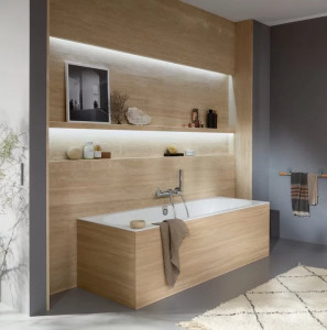 Cada baie rectangulara Villeroy&Boch Oberon 2.0, quaryl, 180x80 cm - Img 8