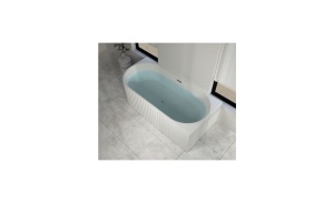 Cada freestanding BALI riflata, dreapta, acril, 170x80x56 cm - Img 3