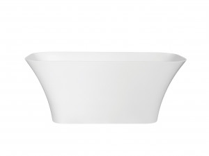 Cada freestanding compozit Besco Assos alba 160x70 cm - Img 2