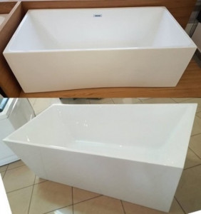 Cada freestanding dreptunghiulara 9005, acril, 170x80 cm - Img 3