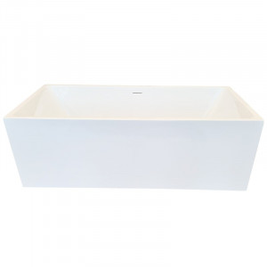 Cada freestanding Hatria Roma, acril, 170x78 cm, alba