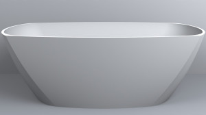 Cada freestanding Miraggio Alaska compozit 174x77 cm alb mat - Img 4