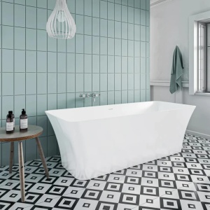 Cada freestanding Miraggio Bonita compozit 180x75 cm alb lucios