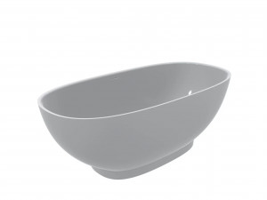 Cada freestanding Miraggio Brave compozit 155x75 cm alb lucios - Img 3