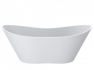 Cada freestanding Miraggio Florida compozit 180x75 cm alb lucios - Img 2