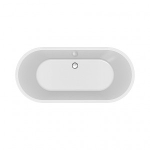 Cada freestanding ovala Cersanit Crea, acril, 160x75 cm, alb lucios - Img 2