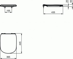 CAPAC WC TESI SUBTIRE SOFT-CLOSE ALB MAT - Img 2