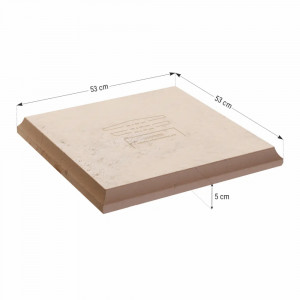 Capitel capac stalp gard Star Stone 55x55(50x50/53x53)x5 cm, smoke - Img 3