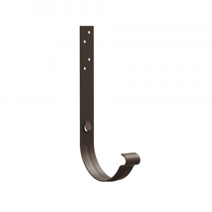 Carlig 210 jgheab pentru sistem pluvial Bilka, metalic, D 125 mm, maro inchis (RAL 8019), mat