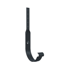 Carlig rasucit jgheab pentru sistem pluvial Bilka, metalic, D 125 mm, gri antracit (RAL 7016), mat