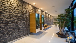 Coltar piatra decorativa interior/exterior Stegu Grenada 5, graphite (0.28 m²/cutie) - Img 5