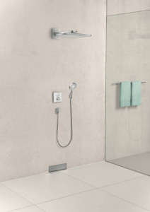 Conector furtun dus Hansgrohe FixFit Square, auriu lucios - Img 3