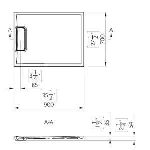 CUVA DUS BILBAO 900X700 TOP SOLID - Img 2