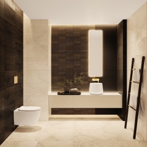 Decor Tubadzin Pietra Aurea bars 2-elemente 61.8x60.8 cm - Img 2