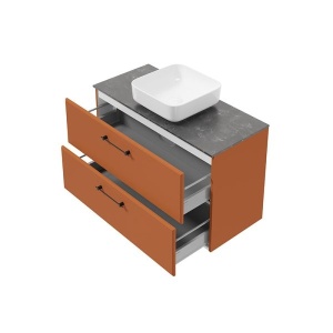Dulap suspendat pentru lavoar Defra MO-RE 100 cm, bodega - Img 2