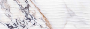 Faianta Kai Ceramics Monet Waves white 24.4x74.4 cm - Img 1
