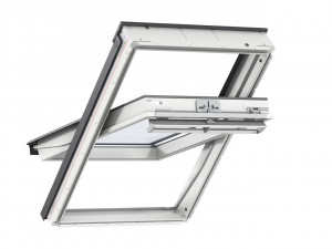 Fereastra mansarda Velux Premium GGU 0068 FK08, deschidere de sus, 66x140 cm - Img 1