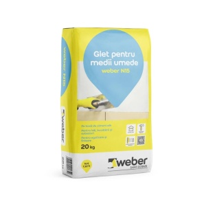 Glet ciment alb Weber N15, 20 kg