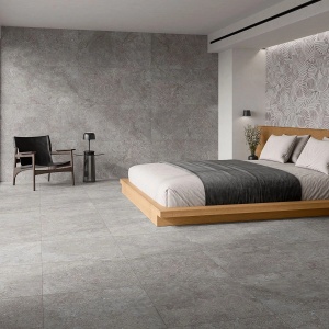 Gresie Alaplana Structech Portland Dark Gray rectificata mata 60x120 cm - Img 2