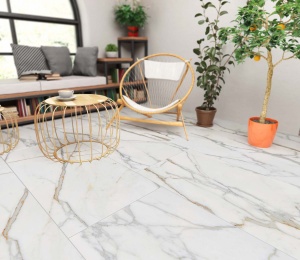 Gresie Kai Ceramics Orobianco White 60x120 cm R, mata - Img 8