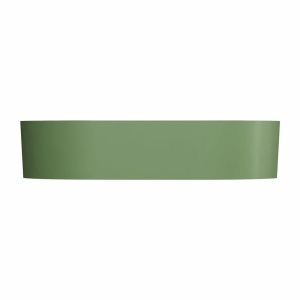 Lavoar compozit Foglia Evo cu montare pe blat, 60x40 cm, verde mat - Img 3