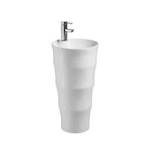 Lavoar freestanding Fluminia Novicia-B, rotund, alb