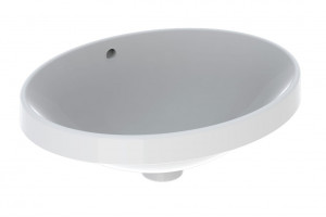 LAVOAR INCORPORAT GEBERIT VARIFORM, OVAL B-50CM, T-40CM, PREAPLIN VIZIBIL, GLAZURAT ALB