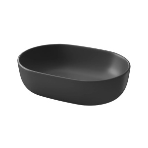 Lavoar pe blat Cersanit Moduo, rectangular, 50 cm, antracit mat