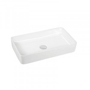Lavoar pe blat Fluminia Lena-60, dreptunghiular, 60x35x11 cm, alb