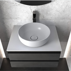 Lavoar pe blat Kolpasan Alexis, Lux 380, rotund, 38x38x12 cm - Img 2