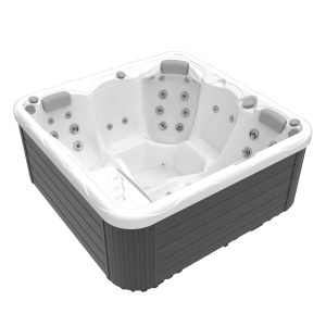Minipiscina jacuzzi Wellis Pluto, 5 locuri, 200x200x89 cm