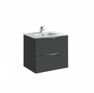 MOBILIER AGATA 59.7X45.3 GRI, 2 SERTARE + LAVOAR KLEA