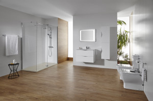 MOBILIER AGATA 79.7X45.3 ALB, 2 SERTARE + LAVOAR EMMA - Img 2